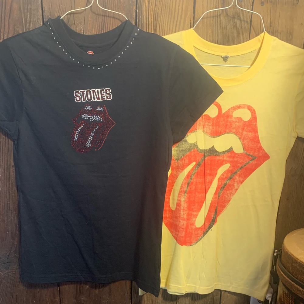Sale 2 for 1! Size M 7-9 roughly. NWOT Anthill Rockwear/?Rolling Stones T-shirts